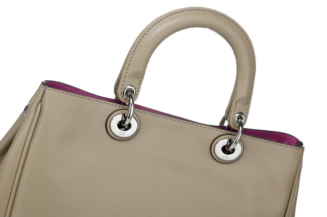 small Christian Dior diorissimo nappa leather bag 0902 khaki